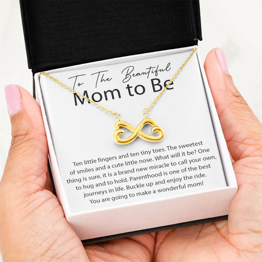 To The Beautiful Mom To Be - Buckle Up and Enjoy The Ride - Endless Love Necklace
