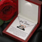 To My Big Sister Necklace - The bond between us is a special one - Gift for Big Sister - Interlocking Hearts Necklace