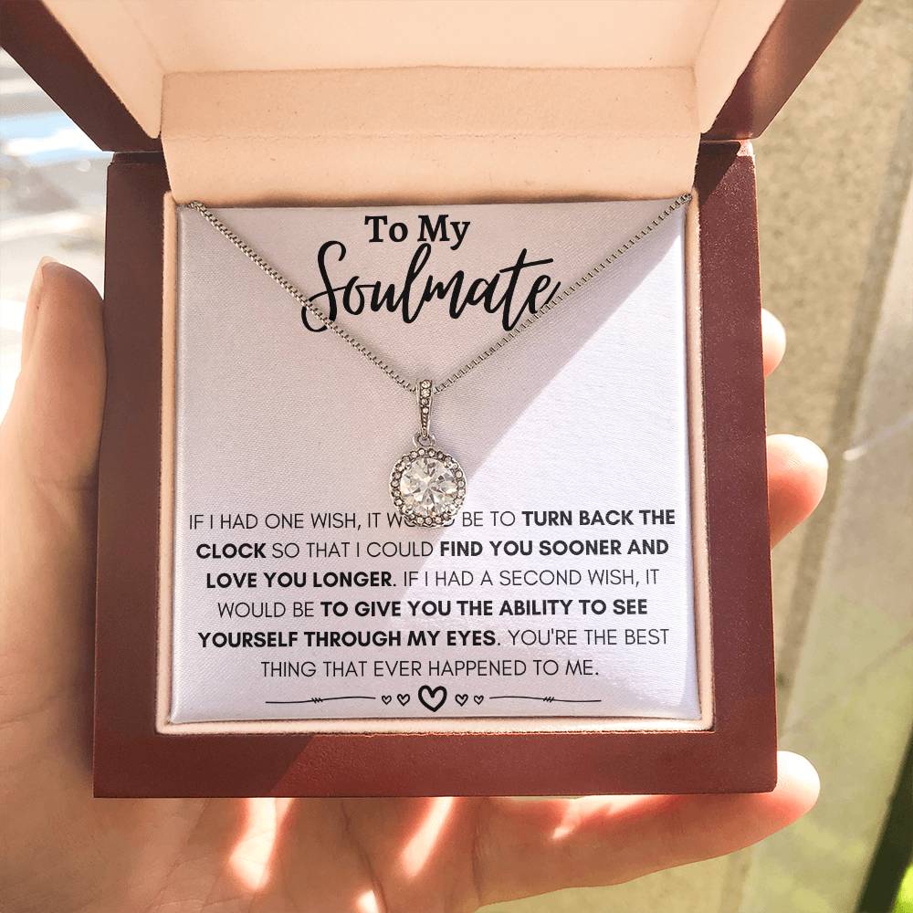 To My Soulmate Necklace - Long Distance Relationship Soulmate Gift for Romantic Occasions - Eternal Hope Necklace