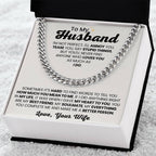 To My Husband Gift from Wife - I am not perfect - Christmas, Birthday & Valentine’s Day Gift for Him