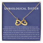 Unbiological Sister Necklace - Gift for Bonus Sister - Endless Love Necklace