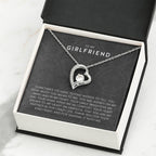 To My Girlfriend Necklace - Soulmate Jewelry Gift for Valentine’s Day, Birthday - Forever Love Necklace