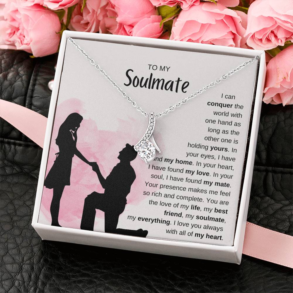 To My Soulmate Necklace - Soulmate Jewelry for Valentine’s Day & Gifts for Her - Alluring Beauty Necklace