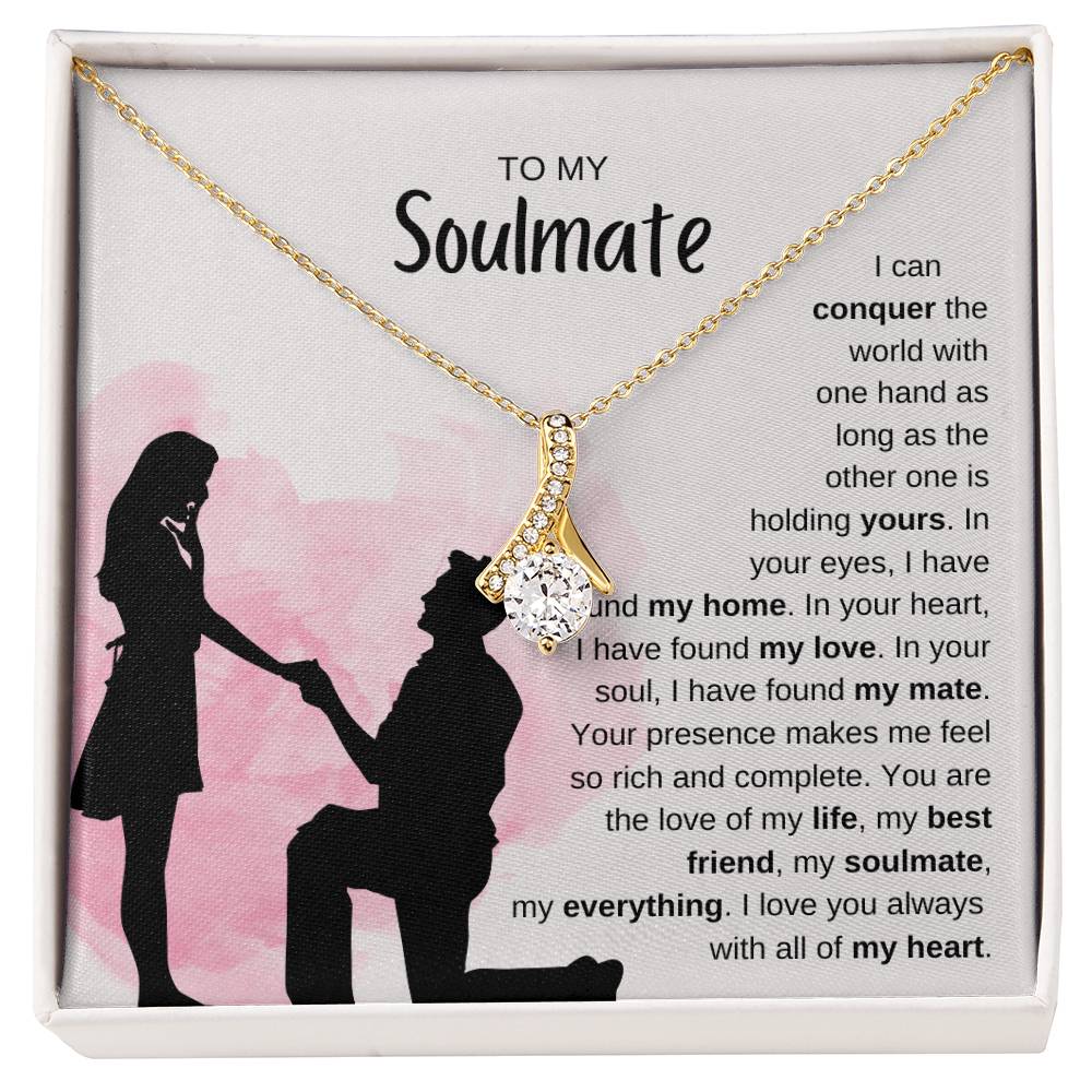 To My Soulmate Necklace - Soulmate Jewelry for Valentine’s Day & Gifts for Her - Alluring Beauty Necklace