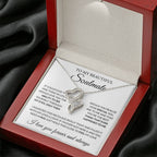 To My Beautiful Soulmate Necklace - Romantic Gift for Her for Christmas & Love Celebrations - Heart-to-heart Pendant Necklace
