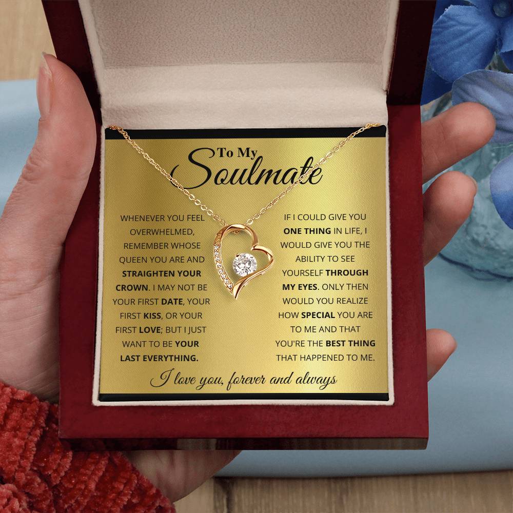 To My Soulmate Necklace - Special Gift for Birthday & Valentine’s Day - Forever Love Necklace