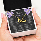 To My Mom - Mom Gift from Daughter - Thank you for believing in me - Endless Love Necklace