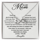 To My Mom - You Will Always Be There To Support Me - Endless Love Necklace - Sentimental Gift for Mom
