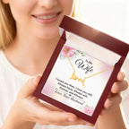 Anniversary Gift for Wife from Husband - Sweet Romantic Jewelry for Valentine’s Day - Scripted Love Necklace