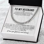 Wife to Husband Gift – Cuban Link Chain – Birthday & Anniversary Gift for Him