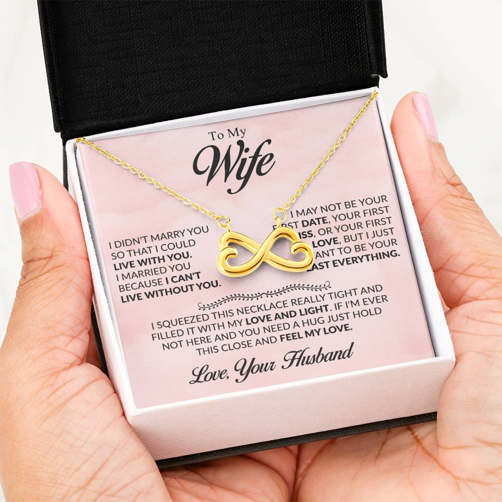 Anniversary Gift for Wife from Husband - Sweet Romantic Jewelry for Valentine’s Day - Endless Love Necklace