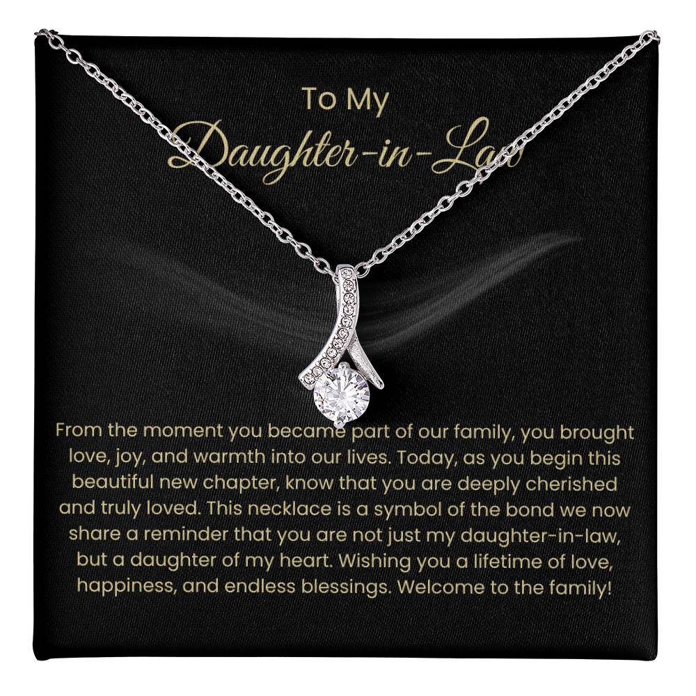 To My Daughter In Law - Alluring Beauty Necklace - Gift for Daughter in Law