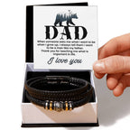 Gift for Dad from Son - I want to be a man like my father - Love You Forever Bracelet
