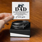 Gift for Dad from Son - I want to be a man like my father - Men's Cross Bracelet