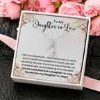 To My Beautiful Daughter In Law - Alluring Beauty Necklace - Gift for Bonus Daughter