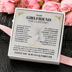 To My Girlfriend Necklace - Soulmate Jewelry Gift for Valentine’s Day, Birthday - Alluring Beauty Necklace