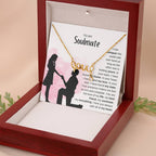 To My Soulmate Necklace - Unique Soulmate Gift for Her for Birthdays & Surprise Moments - Scripted Love Necklace