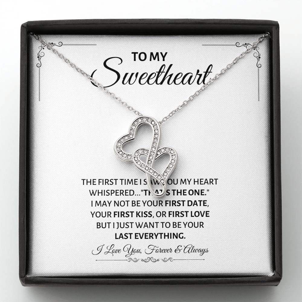 To My Sweetheart Necklace - Gift for Love on Valentine’s Day & Special Days - Heart-to-heart Pendant Necklace