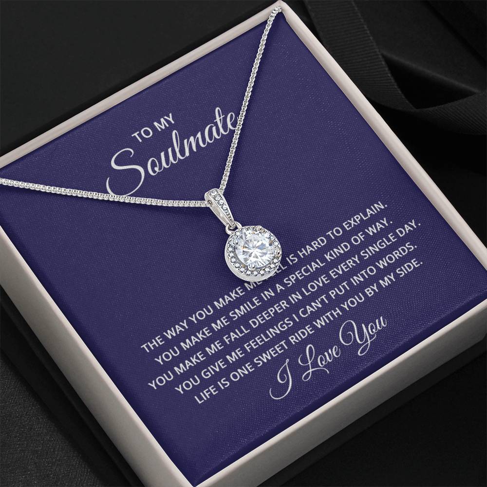 To My Soulmate Necklace - Best Soulmate Gift for Valentine’s Day & Everyday Romance - Eternal Hope Necklace