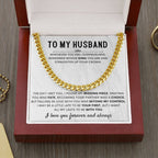 Wife to Husband Gift – Cuban Link Chain – Birthday & Anniversary Gift for Him