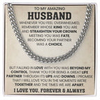 Cuban Link Chain for Him - Husband Birthday & Anniversary Gift from Wife