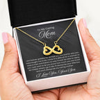 To My Caring Mom - I am forever grateful for all the you are - Endless Love Necklace - Unique Gift for Mom from Son