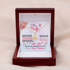 To My Wife Necklace - Romantic Jewelry Gift from Husband for Anniversary, Birthday & Valentine’s Day Surprise Moments - Anchor Pendant Necklace
