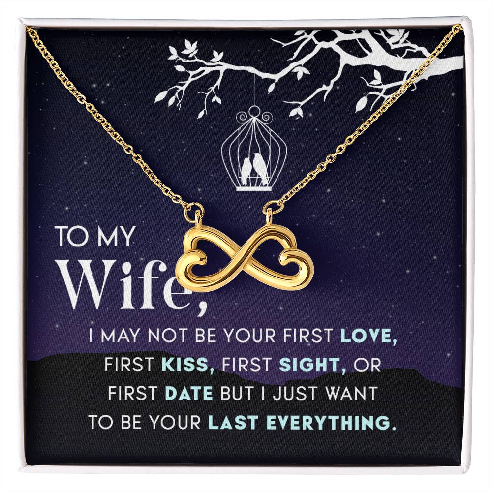 To My Beautiful Wife Necklace - Romantic Anniversary & Valentine’s Day Jewelry Gift from Husband to Wife - Endless Love Necklace