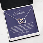 To My Soulmate Necklace - Long Distance Soulmate Gift for Valentine’s Day & Special Days - Interlocking Hearts Necklace
