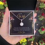 Best Gift for Wife from Husband - Emotional Love Jewelry for Birthday, Valentine’s Day, Anniversary & Christmas - Eternal Hope Necklace