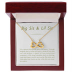Big Sis & Lil Sis Necklace - It's a special bond that spans the years - Gift for Sisters - Endless Love Necklace