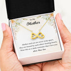 Mother and Son are Never Truly Apart- Endless Love Necklace - Sentimental Gift for Mom from Son