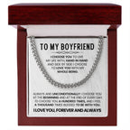 Cuban Link Chain for Him - Valentine’s Day & Anniversary Boyfriend Gift from Girlfriend