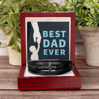 Best Dad Ever Gift - Men's Cross Bracelet