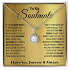 To My Beautiful Soulmate Necklace - Soulmate Gift for Her for Holiday Celebrations & Romance - Eternal Hope Necklace