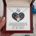 To My Wife Necklace - Perfect Gift for Wife from Husband, Romantic Jewelry for Birthday & Valentine’s Day - Eternal Hope Necklace