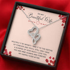 Just Because Gift for Wife - Romantic Jewelry from Husband - Heart-to-heart Pendant Necklace