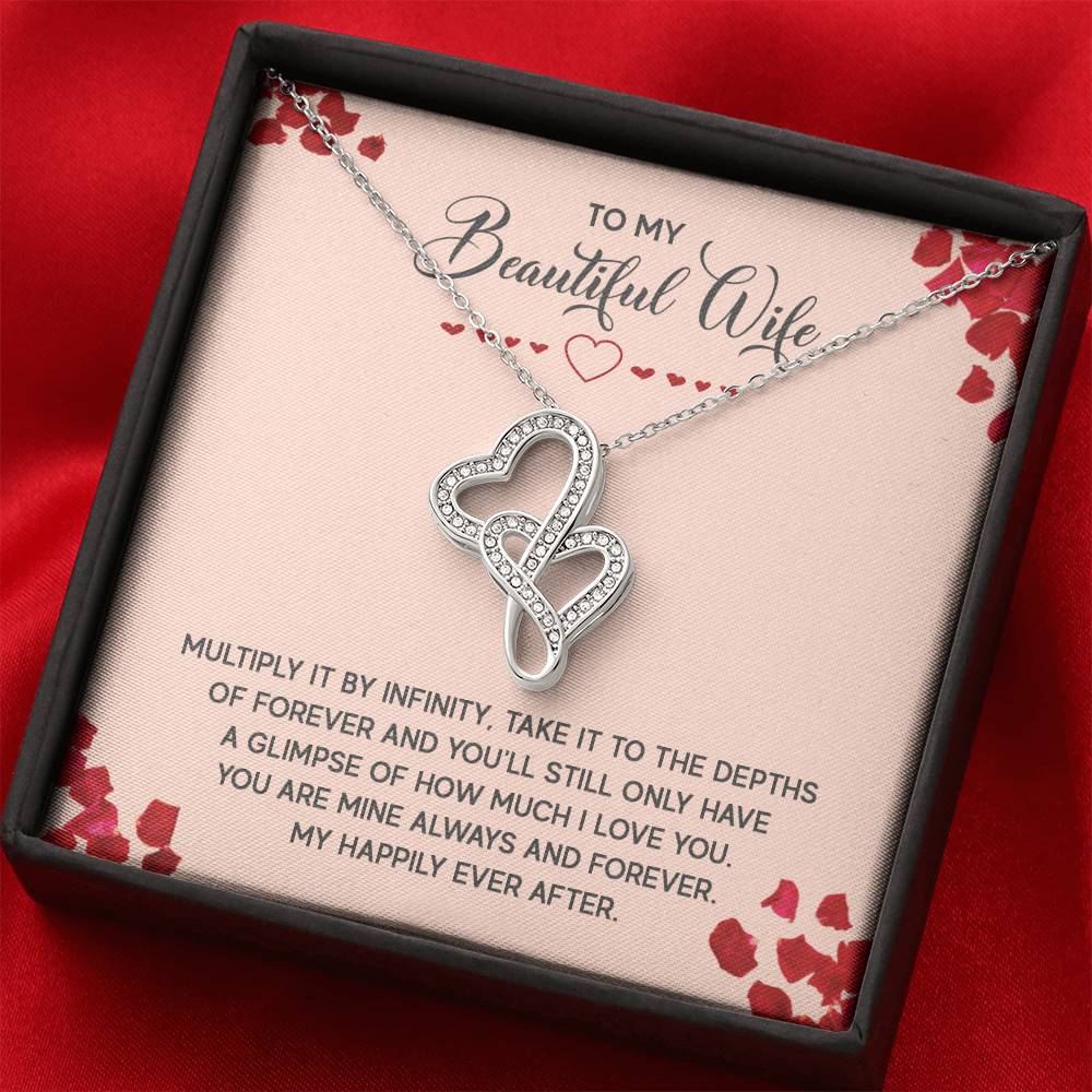 Just Because Gift for Wife - Romantic Jewelry from Husband - Heart-to-heart Pendant Necklace