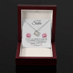 To My Sister - For All The Times I Forgot To Thank You - Gift for Sister - Love Knot Necklace