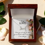 To My Love Gift - Scripted Love Necklace - Perfect Gift for Soulmate