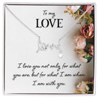 To My Love Gift - Scripted Love Necklace - Perfect Gift for Soulmate