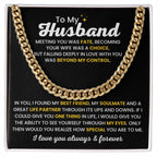 Jewelry Gift for Husband from Wife - Meeting you was fate - Birthday & Valentine’s Day for Him