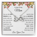 To My Loving Mom - Gift for Mom from Son - You have always been my biggest cheerleader - Endless Love Necklace