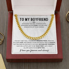 Girlfriend to Boyfriend Gift – Cuban Link Chain – Birthday & Anniversary Gift for Him