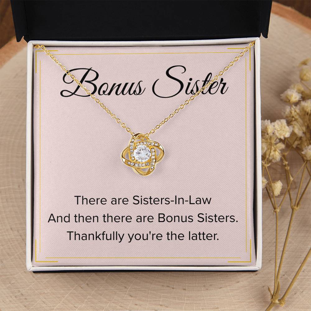 Bonus Sister Necklace Gift - Love Knot Necklace