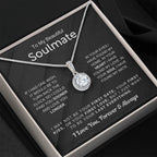 To My Beautiful Soulmate Necklace - Soulmate Gift for Her for Christmas & Everyday Love - Eternal Hope Necklace