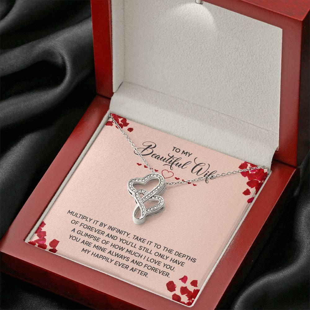 Just Because Gift for Wife - Romantic Jewelry from Husband - Heart-to-heart Pendant Necklace