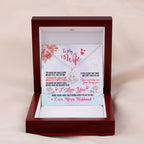 To My Wife Necklace - Romantic Jewelry Gift from Husband for Anniversary, Birthday & Valentine’s Day Surprise Moments - Anchor Pendant Necklace