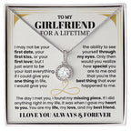 To My Girlfriend Necklace - Soulmate Jewelry Gift for Valentine’s Day, Birthday - Eternal Hope Necklace
