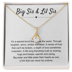 Big Sis & Lil Sis Gift - It's a special bond that spans the years - Gift for Sisters - Alluring Beauty Necklace